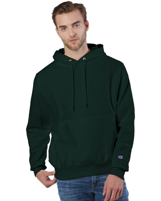 Champion Reverse Weave Hoodie Champion Sweater Dark Green