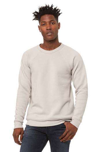 Bella+Canvas 3901 Unisex Fleece Raglan Crewneck Sweatshirt