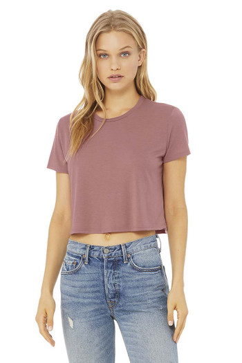 Bella+Canvas 8882 Women's Flowy Cropped T-shirt - Main Image