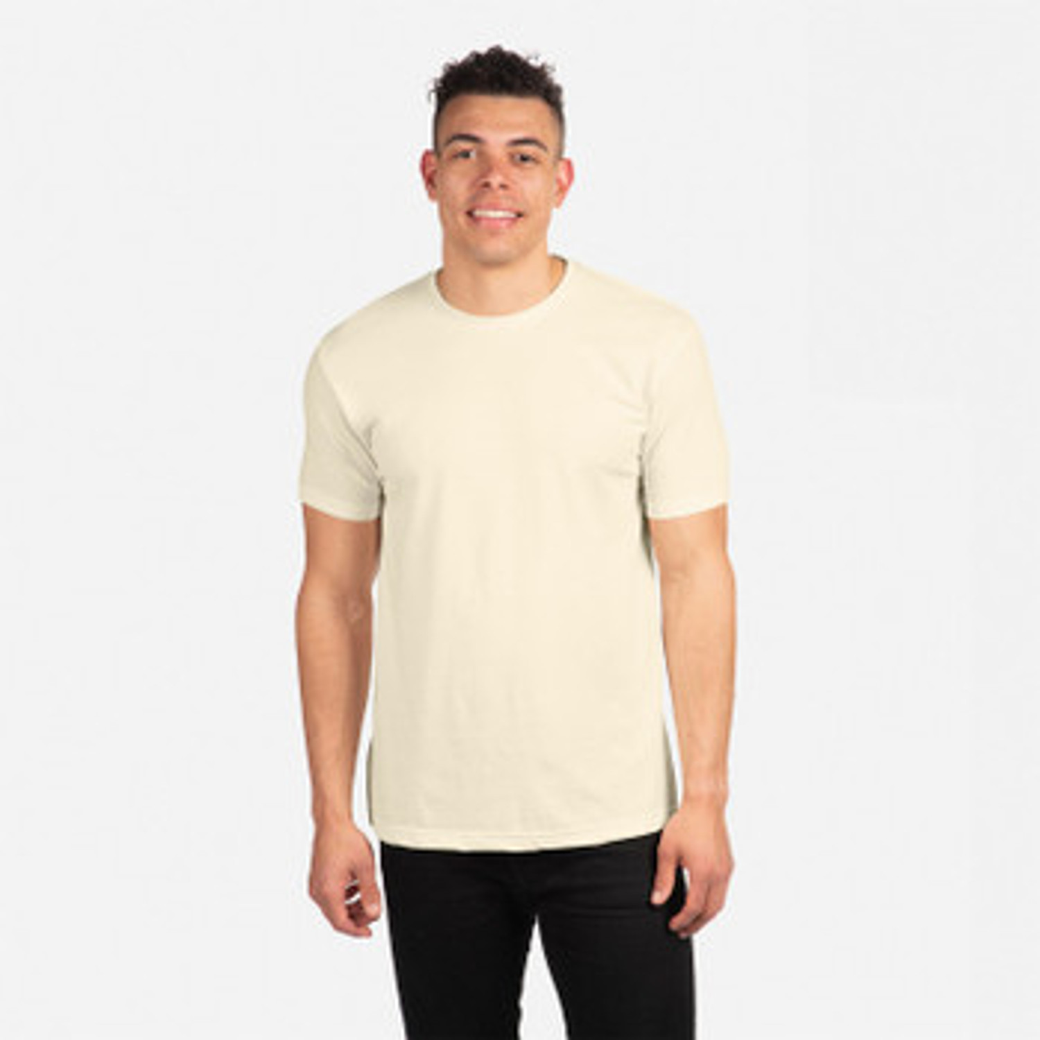 トップス house on the hill gray tee 100 Next Level 6410 - Premium Fitted Sueded Crew - White