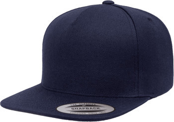 Yupoong 5089M 5-Panel Structured Flat Visor Classic Snapback Cap