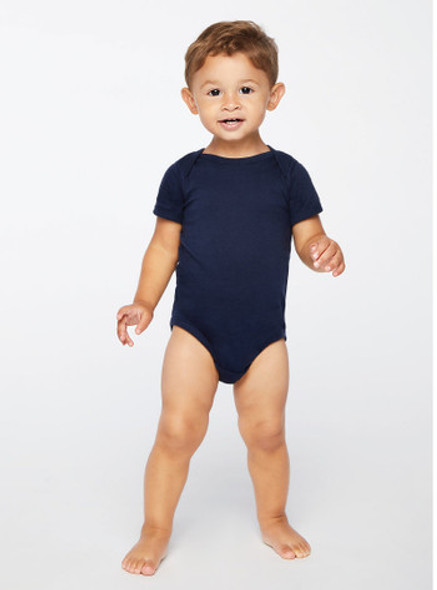 Rabbit Skins 4424 Infant Fine Jersey Bodysuit Onesie | Navy