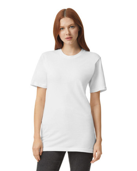 2001 American Apparel Unisex Fine Jersey Short-Sleeve T-Shirt | White