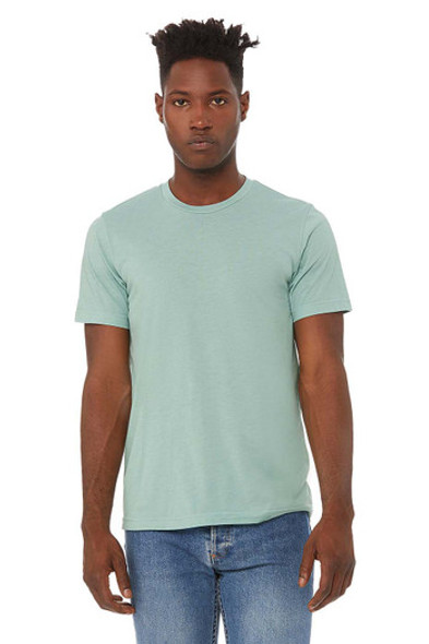 Bella+Canvas 3413C Unisex Tri-Blend T-Shirt | Dusty Blue Triblend