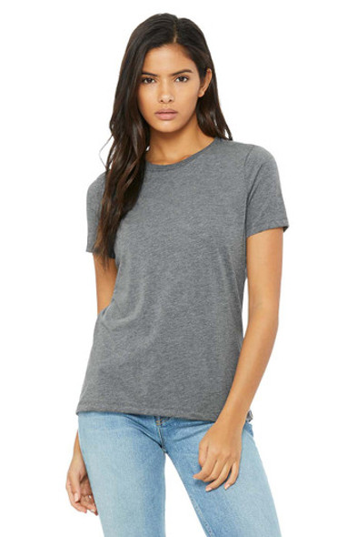 Bella+Canvas 6413 Women's Relaxed Tri-Blend T-shirt | Grey Triblend