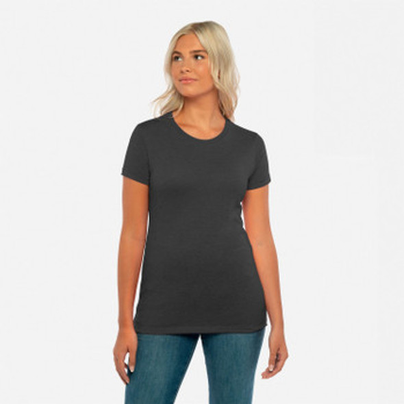 Next Level 6710 Ladies' Tri-Blend Crew T-Shirt | Vintage Black