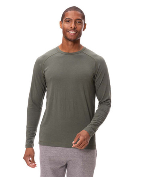 Threadfast 382LS Unisex Impact Long-Sleeve T-Shirt | Army