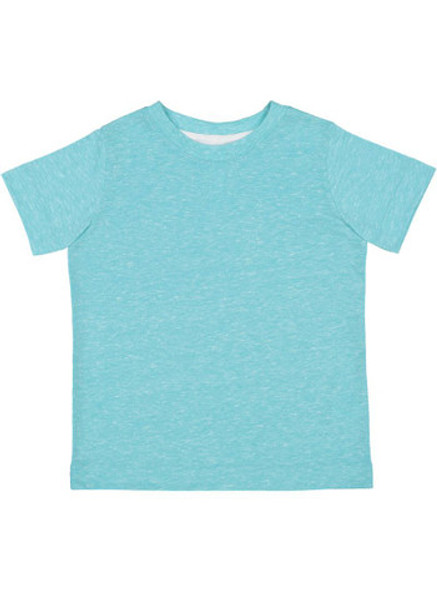 Rabbit Skins 3391 Toddler Harborside Melange Jersey T-Shirt | Caribbean Melange