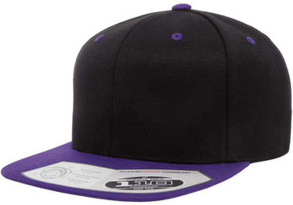 Flexfit 110FT Wool Blend Two-Tone Cap | Black/ Purple