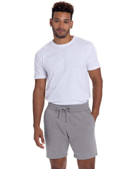 Next Level 9903 Apparel Unisex Fleece Sweatshort | Heather Grey