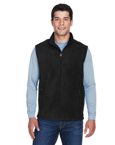 Core365 88191T Tall Journey Fleece Vest | Black