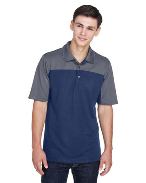 Core365 CE101 Balance Performance Pique Polo Shirt | Classic Navy/ Carbon