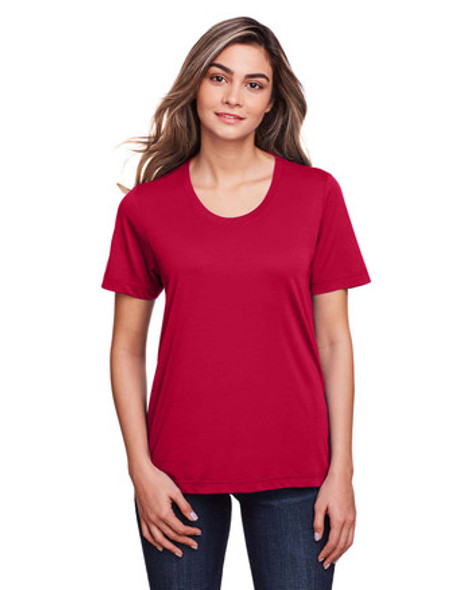 Core365  CE111W Ladies' Fusion ChromaSoft Performance T-Shirt | Classic Red
