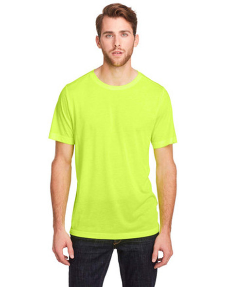 Core365 CE111T Adult Tall Fusion ChromaSoft Performance T-Shirt | Safety Yellow