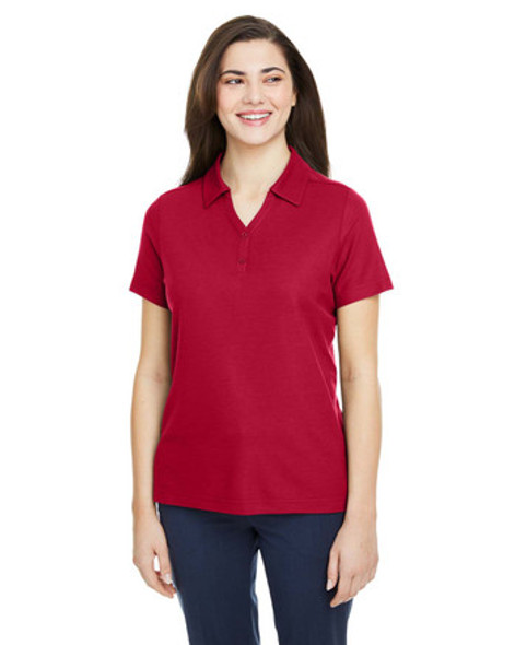 Core365 CE112W Ladies' Fusion ChromaSoft Pique Polo Shirt | Classic Red