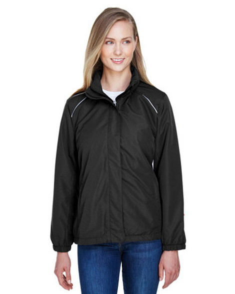 Core365 78224 Ladies' Profile Fleece-Lined All-Season Jacket | Black