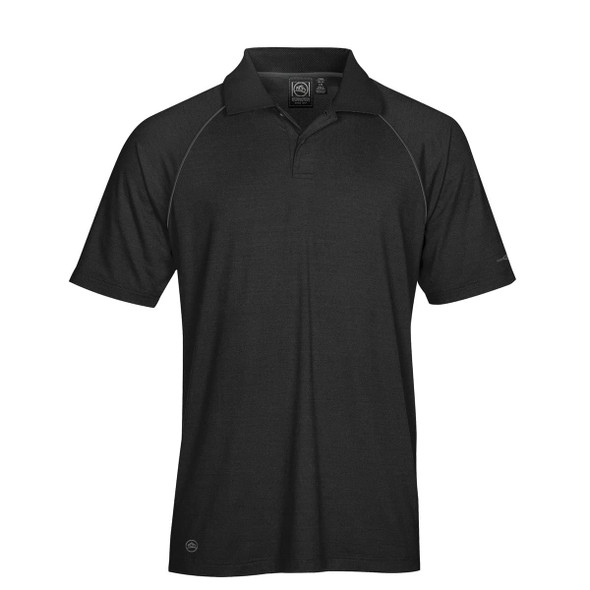 フィジークフレーム Sharp Collar Zip Polo - BLACK