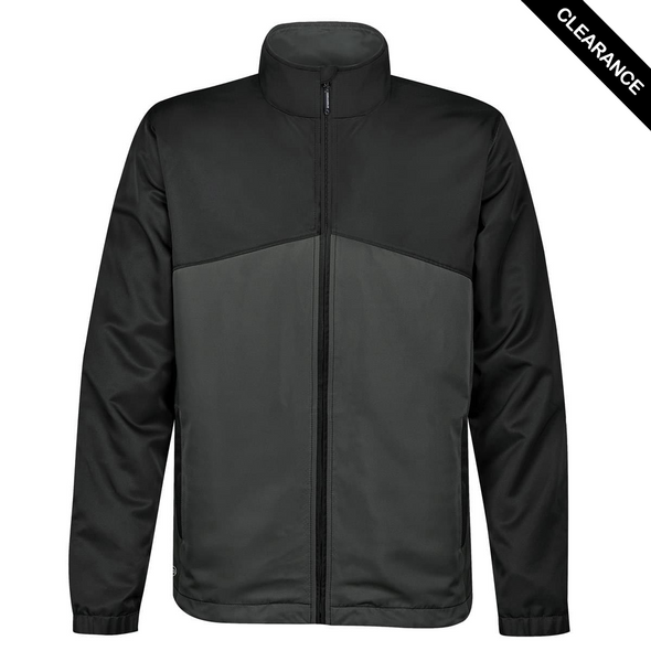 Clearance - Stormtech JTX-1LE Men's Endurance Shell - Front | Black/ Granite