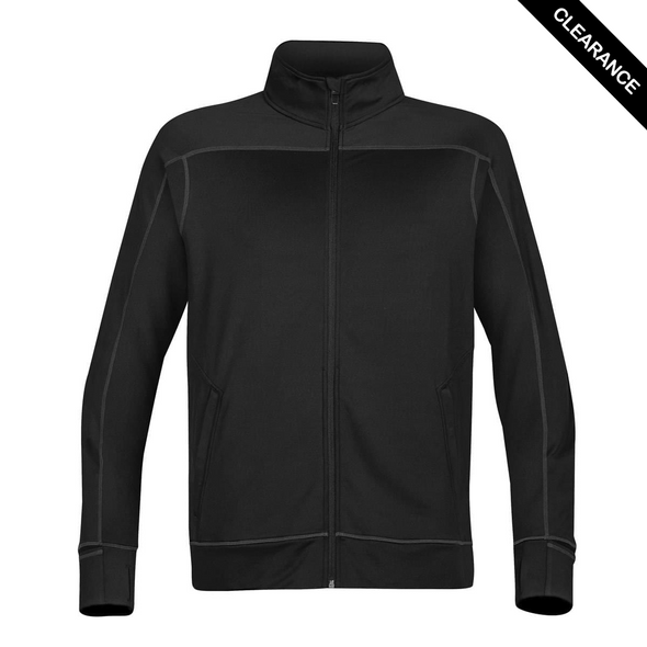 Clearance - Stormtech SPN-1 Men's Lotus Full Zip Shell - Front | Black/ Black