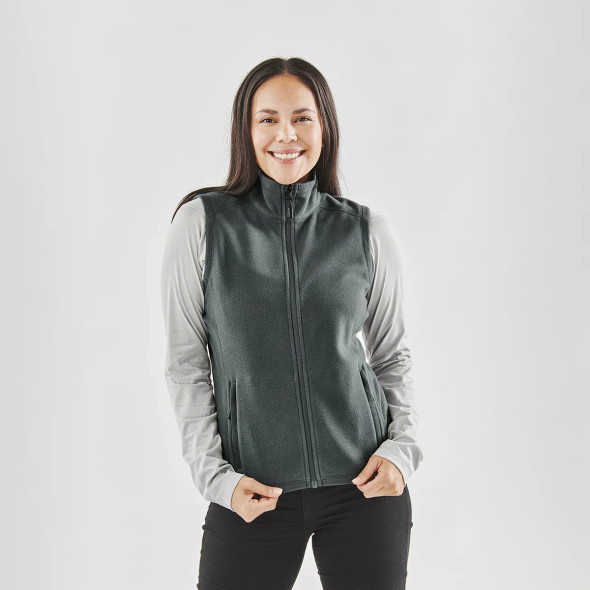 【BAON】Mavani Fleece Toggle Collar Vest Fleece Vests | sportswear.ca