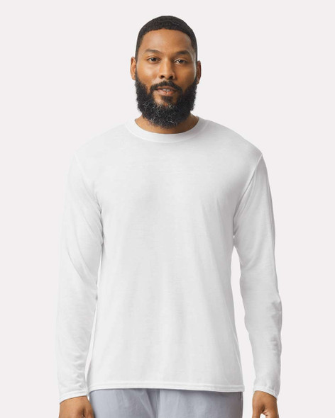 Gildan 42400 Performance® Long Sleeve T-Shirt | White