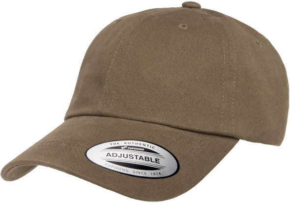 Yupoong 6245PT Peached Cotton Twill Dad Hat | Loden