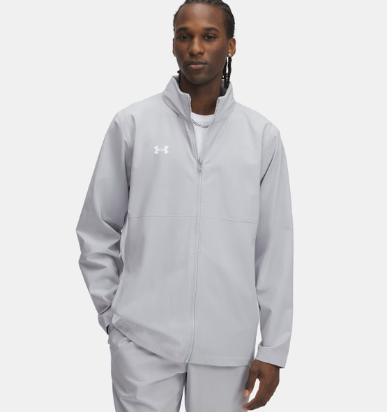 Under Armour 1390159 Rival Stretch Jacket | Mod Grey/ White