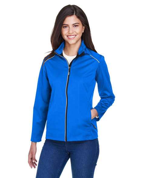 Core365 CE708W  Ladies' Techno Lite Three-Layer Knit Tech-Shell Jacket | True Royal