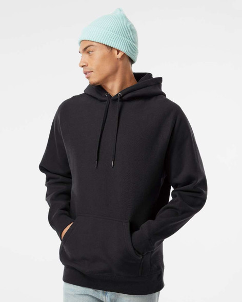 Independent IND5000P Premium Heavyweight Cross-Grain Hoodie | Black