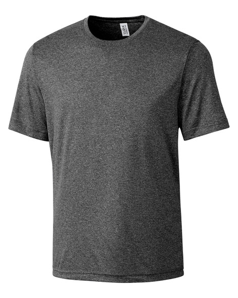 Clique Charge Active Mens Short Sleeve Tee | Black Heather Clique Charge Active Mens Short Sleeve Tee | Black Heather