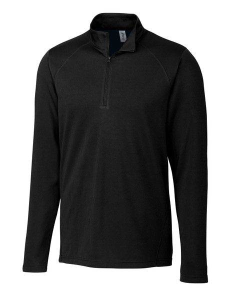 Clique Ice Pique Mens Half Zip Tech Pullover | Black Clique Ice Pique Mens Half Zip Tech Pullover | Black