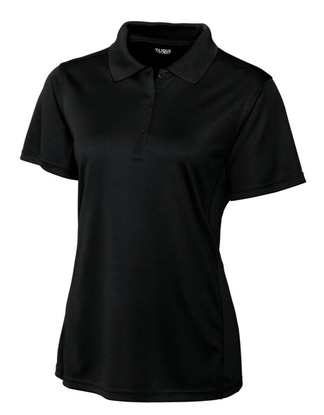 Clique Ice Pique Womens Tech Polo | Black Clique Ice Pique Womens Tech Polo | Black