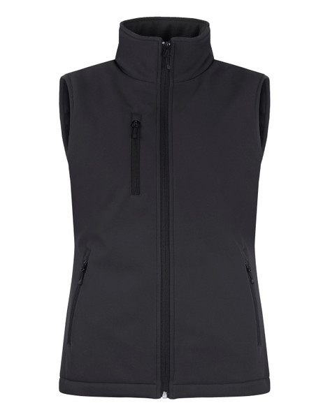 Clique Equinox Insulated Womens Softshell Vest | Black Clique Equinox Insulated Womens Softshell Vest | Black