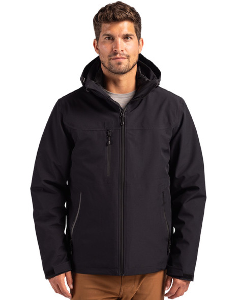 Clique Cornice 3-in-1 Eco Waterproof Parka + Inner Layer Full Zip Mens Jacket System | Black Clique Cornice 3-in-1 Eco Waterproof Parka + Inner Layer Full Zip Mens Jacket System | Black