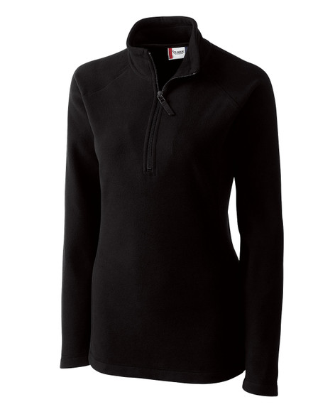 Clique Summit Performance Fleece Half Zip Womens Pullover Jacket | Black Clique Summit Performance Fleece Half Zip Womens Pullover Jacket | Black