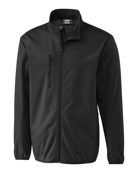 Clique Trail Eco Stretch Softshell Full Zip Mens Jacket | Black Clique Trail Eco Stretch Softshell Full Zip Mens Jacket | Black