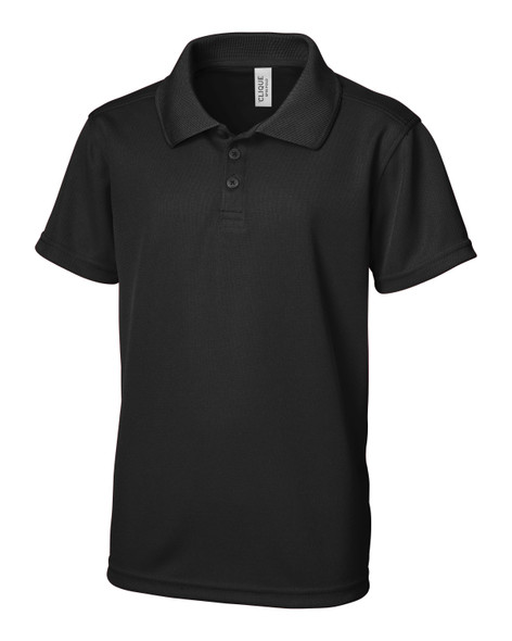 Clique Spin Youth Polo | Black Clique Spin Youth Polo | Black