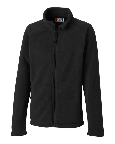 Clique Summit Youth Full Zip Microfleece | Black Clique Summit Youth Full Zip Microfleece | Black