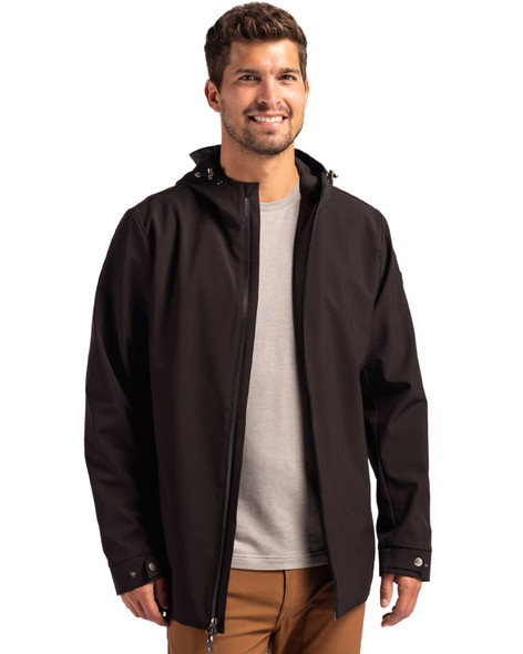 Cutter & Buck Camano Everyday Stretch Recycled Mens Water Resistant Jacket | Black Cutter & Buck Camano Everyday Stretch Recycled Mens Water Resistant Jacket | Black