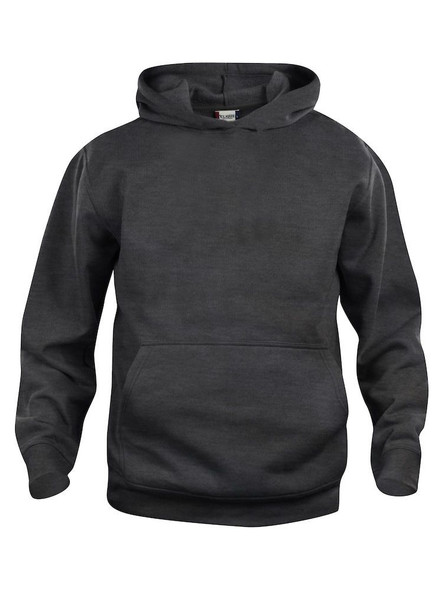 Clique Youth Stockholm Pullover Hoodie | Anthracite Melange
