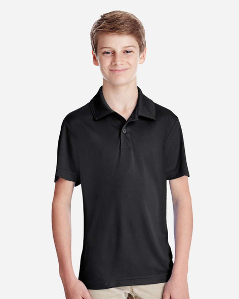 Team 365 TT51Y Youth Zone Performance Polo | Black