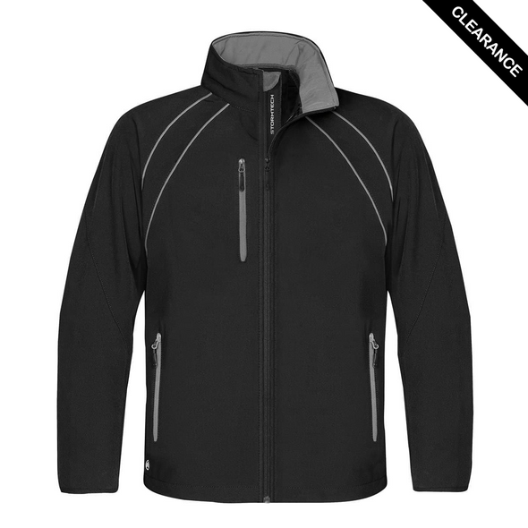 Clearance - Stormtech CXJ-3 Stormtech Men's Crew Softshell Jacket - Clearance | Black/ Granite