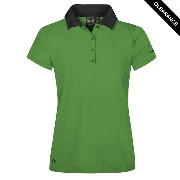 Clearance - Stormtech GPQ-2W Stormtech Women's Cignus Performance Polo - Clearance | Treetop Green/ Black