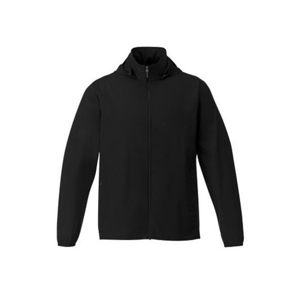 Black - 12608 Elevate Men's Toba Packable Jacket 