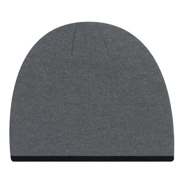 0034M Acrylic Toque with Accent Stripe 