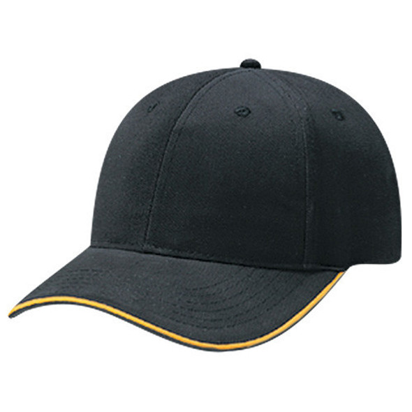 5D430M Brushed Cotton Drill 6 Panel Constructed Cap 