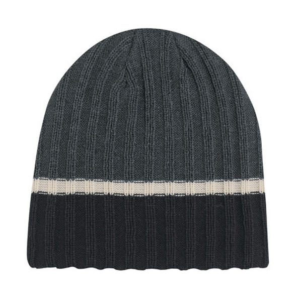 9J037M Acrylic Chunky Cable Knit Board Toque 