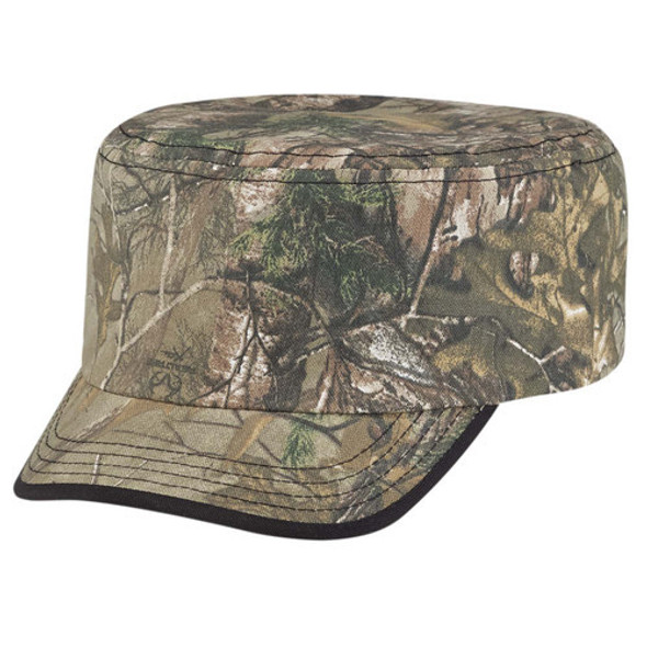 6Y360M Poly/Cotton Camo 2-Panel Military Cap 