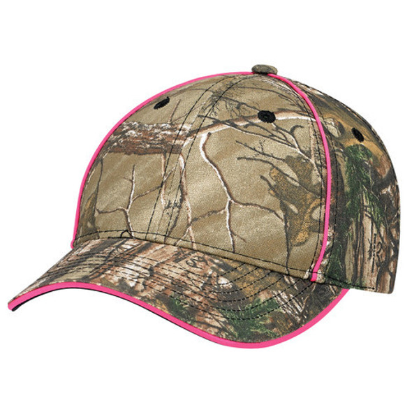 6Y499M Poly/Cotton Camo Contour Cap 