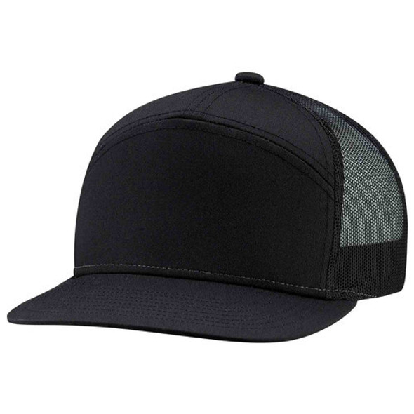 3D410M Poly/ Nylon Mesh 7 Panel Cap 